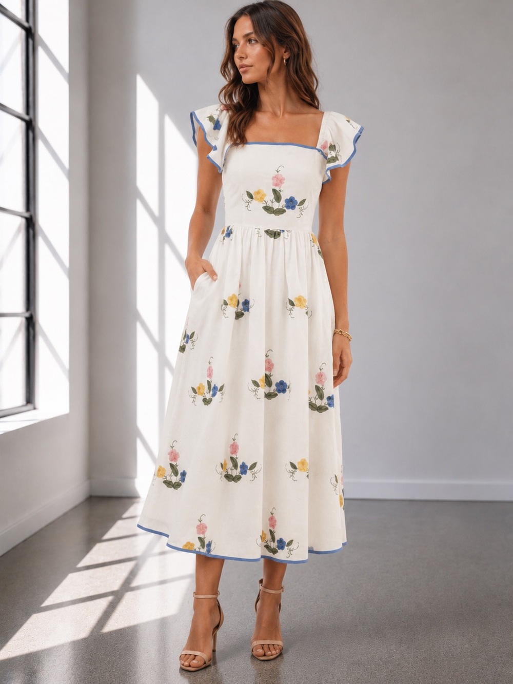 443. Bluebell Garden Midi Dress